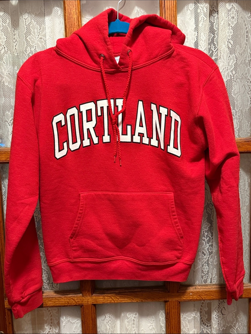 Unisex Cortland Red Pullover Hoodie